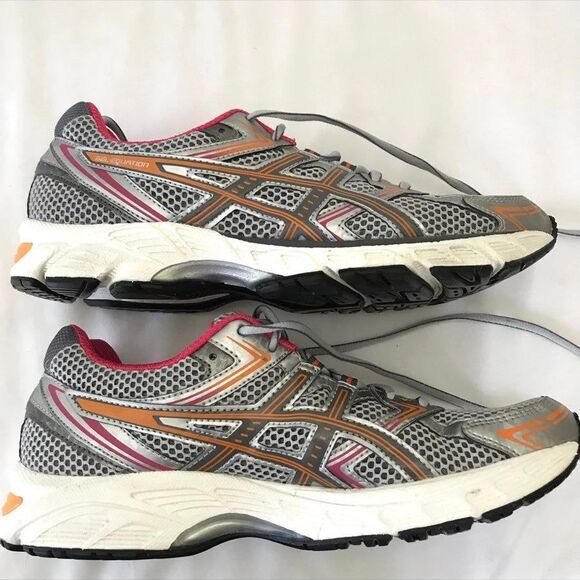 Asics Shoes - Asics Womens Gel Equation T3F6N Gray Orange Running Athletic Shoes Sneakers Sz 9
